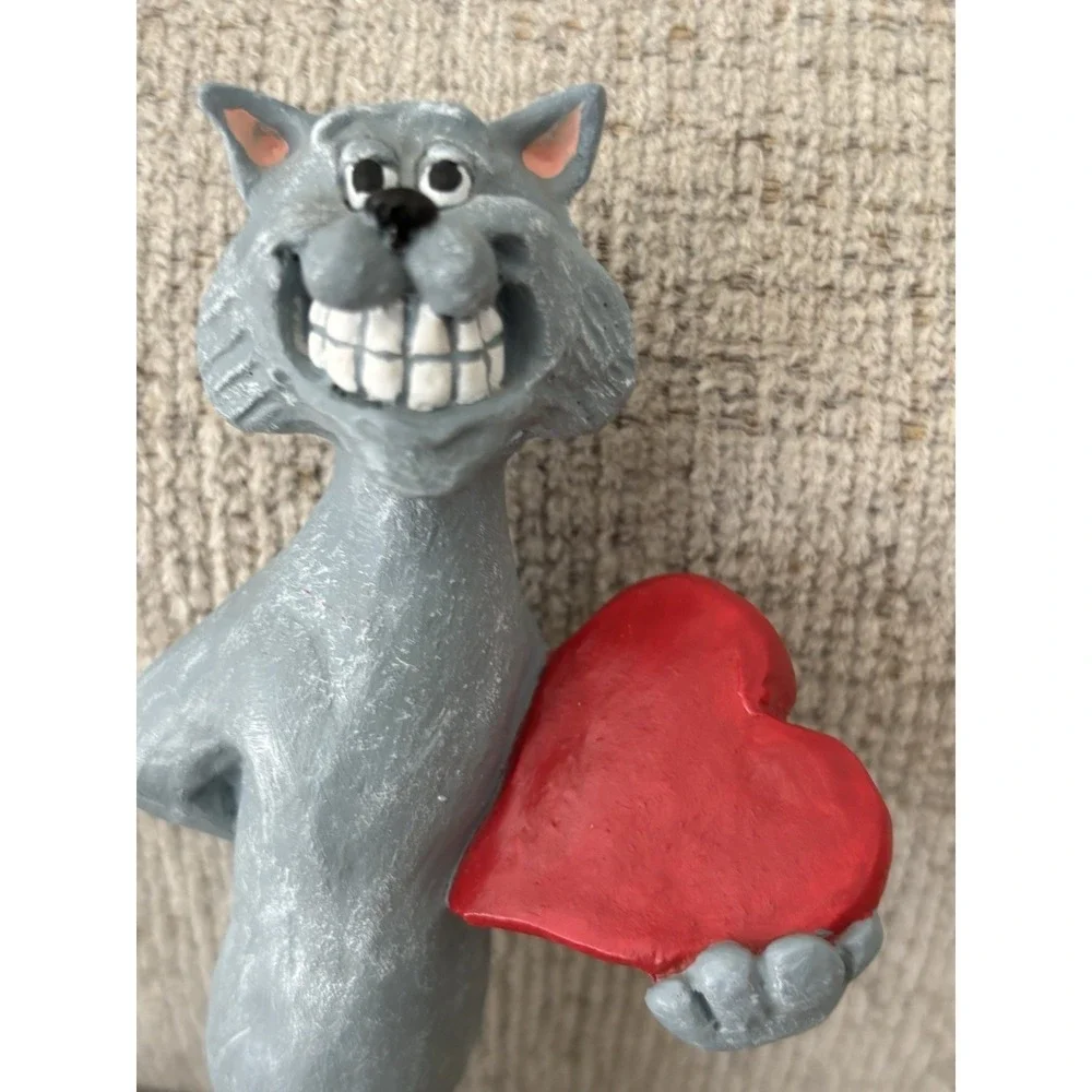 Vintage 1993 Cast Art Cat Mouse Figurine